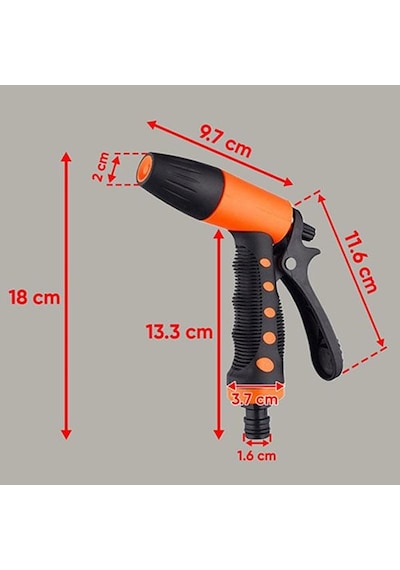 Otomatik Bahçe Araba Zemin Sulama Tetikli Tabanca 4 Lü Set 1/2