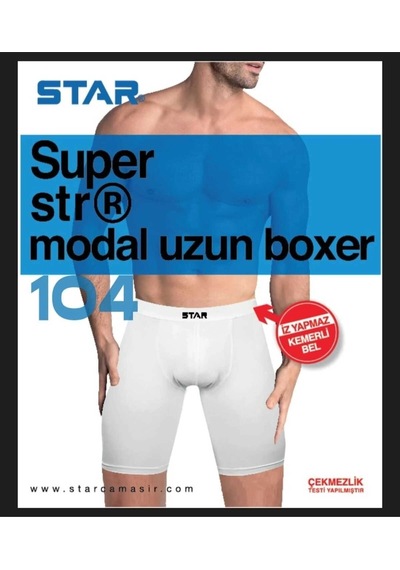 Epilons Zenvial Star 104 Modal Uzun Boxer Zenviall2 Beyaz