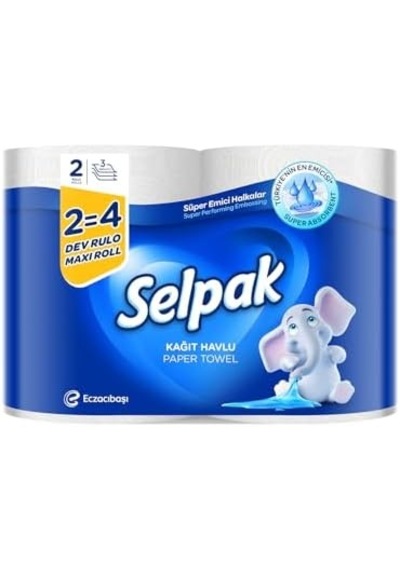 Selpak Kağıt Havlu Dev Rulo 2 4