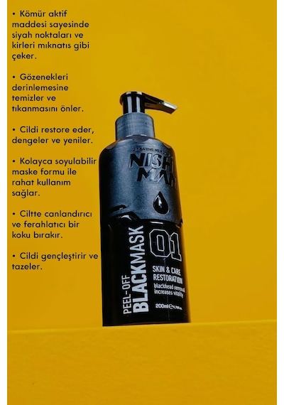 Soyulabilir Siyah Yüz Maskesi 200 Ml