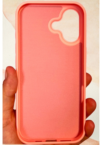 İphone 17 Yıldız Tozu Premium Pembe Silikon Kılıf