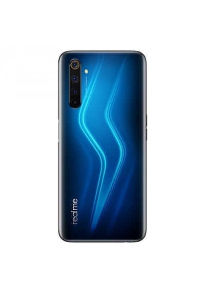Oppo Realme 6 Pro Arka Pil Kapağı Siyah Mavi