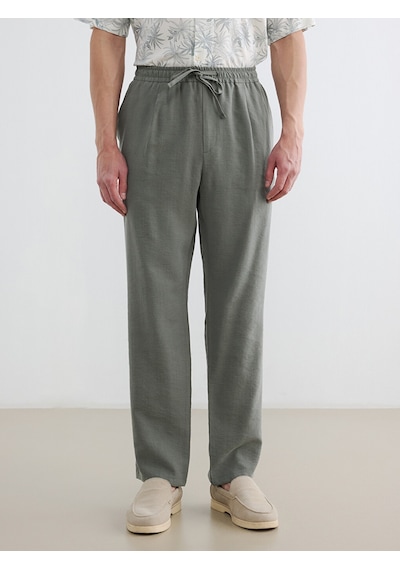 Lcw Vision Haki Regular Fit Keten Görünümlü Erkek Pantolon Lcw Vision Haki Regular Fit Keten Görünümlü Erkek Pantolon