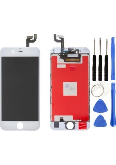 Apple iPhone Uyumlu  6s Lcd Ekran Dokunmatik Beyaz Renk Lw