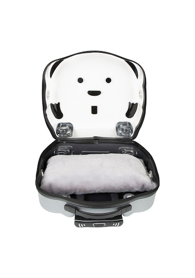 Ice Pet Tekerlekli Çekçekli Kedi Köpek Taşıma Valizi, 42x44 X23 Cm, Gri