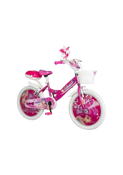 Tommybike Kız Bisikleti 7-10 Yaş Çocuk Bisikleti 20 Jant Bisiklet Kapaklı Pembe