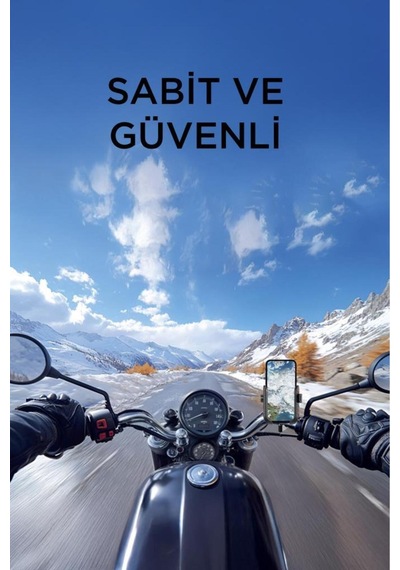 062 Siyah Plastik Bisiklet , Scooter, Atv Motosiklet Telefon Tutucu -