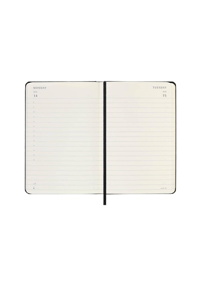 Moleskine 12 Ay Günlük Ajanda Cep Boy 9x14 Cm Sert Kapak Siyah Siyah