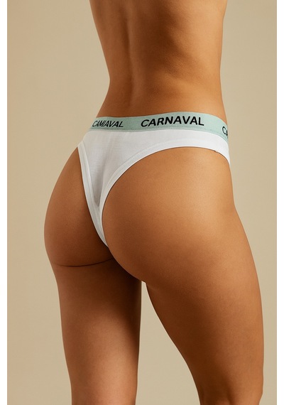 Carnaval Socks Carnaval Beyaz Renkli Premium Kadın Brazilian Külot Çok Renkli