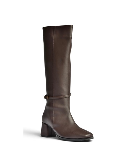 Fox Shoes Z920889009 Kahverengi Kalın Topuklu Günlük Kadın Çizme