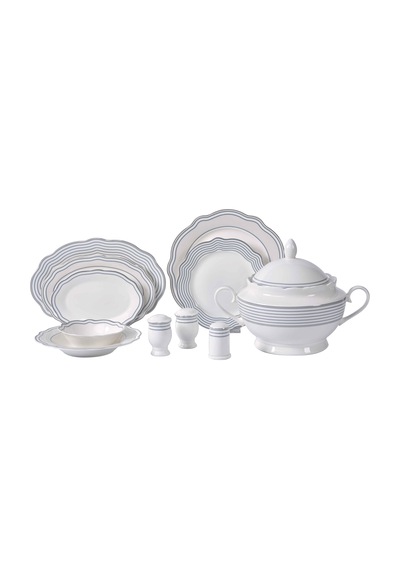 Pierre Cardin Blair 60 Parça 12 Kişilik Yemek Takımı Mavi