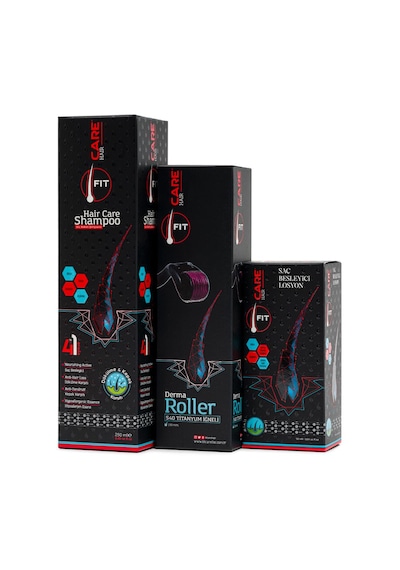 Fitcare Saç Besleyici Losyon 50 ML+ Dermroller + Şampuan 250 ML