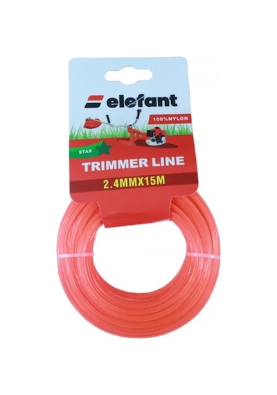 Elefant Tırpan Misinası Motorlu Tırpan Yıldız Misina 1,3mm X 15 Metre