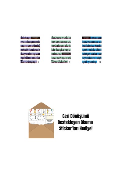 A Etika + Parçalanmış Divan + Tuz Günleri + Okuma Sticker'ları