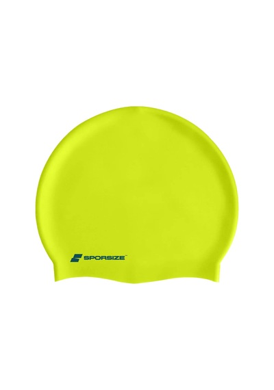 Silicone Swimming Cap - Deniz Ve Havuz Silikon Yüzücü Bonesi Yeşil
