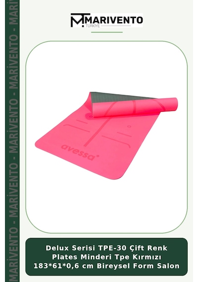 Delux Serisi Tpe-30 Çift Renk Plates Minderi Tpe Kırmızı 183 61 0,6 Cm Bireysel Form Salon