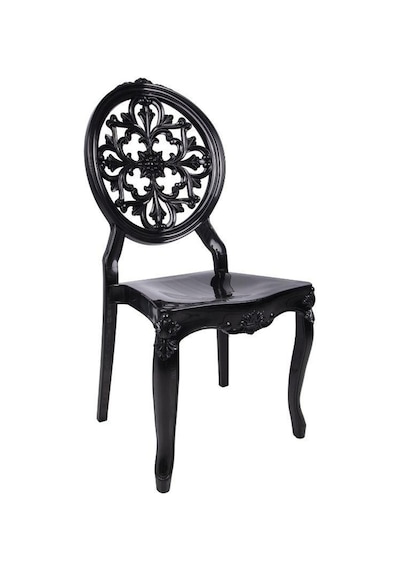 Luna Diva Sandalye C Modeli Siyah