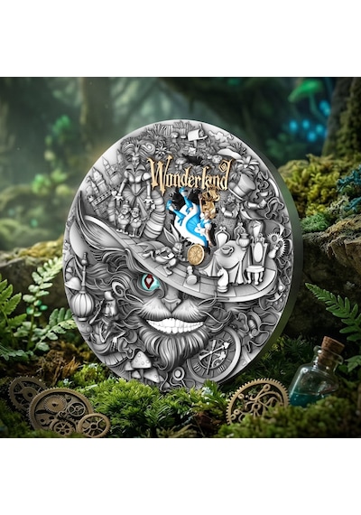 Agakulche Alice Harikalar Diyarı Gümüş Sikke Coin