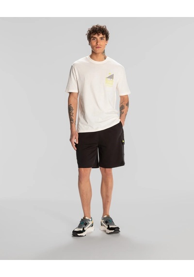 Kappa Authentic Spacetime Erkek T-shirt-beyaz