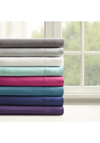 Comfort Raum Mikrofiber Lastikli Çarşaf Set, Açık Gri, Twin Çok Renkli
