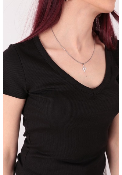 Busem S0016727 Kadın Bluz Siyah