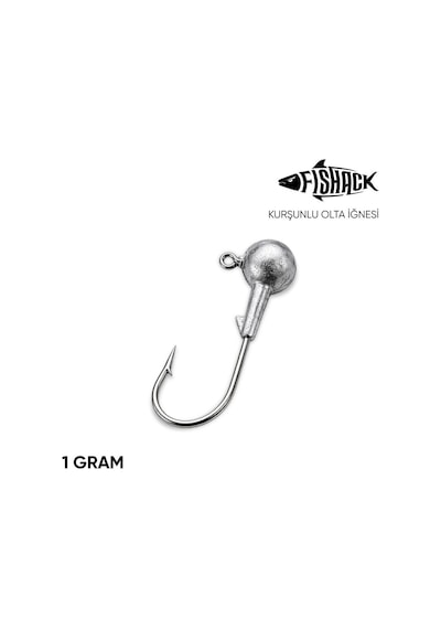Jighead - Zoka - Kurşunlu Olta İğnesi - Gümüş - 1 Gr