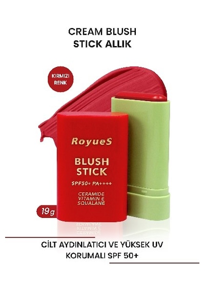 Royues Nemlendiricili Stick Krem Allık 04 Pink