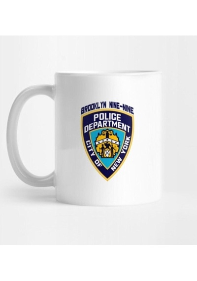 Brooklyn Nine Nine - Nypd Badge Kupa Beyaz