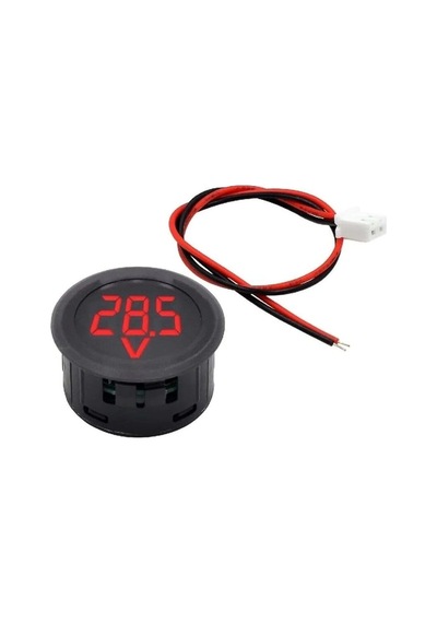 Voltmetre Dc 4-100v Led Dijital Ekran Dairesel Kırmızı