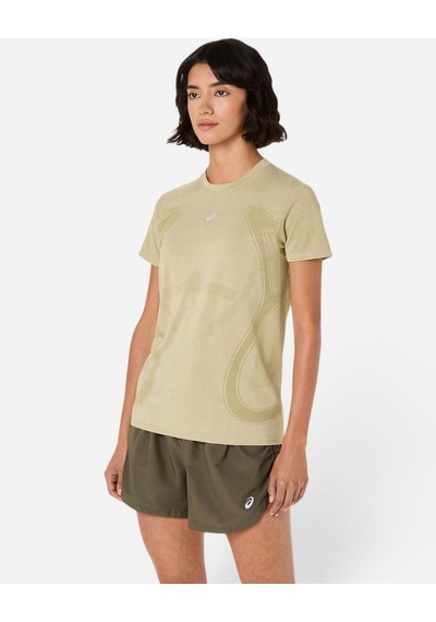 Asics Road Seamless Ss Top Kadın Yeşil Kısa Kollu Tshirt 2012d292-300