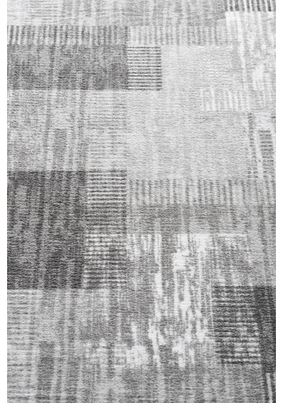 Raschel Carpet Premium Yıkanabilir Leke Tutmaz Modern Mutfak Halısı Modern Gri Özel Seri Kaymaz Taban Halı Çok Renkli