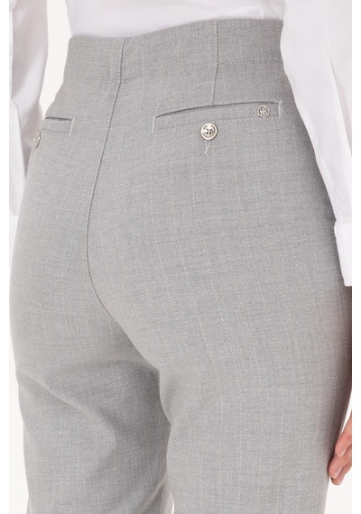 U.s. Polo Assn. Kadın Açık Gri Pantolon Kanvas-chino 50309281-vr001 Acık Grı