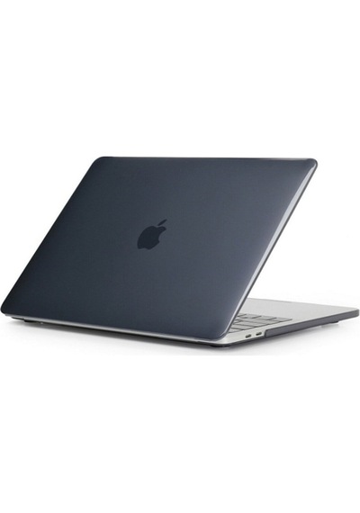 Arabulalaca Apple Macbook Uyumlu Air 13.6 Inç A3449 A3240 A3113 A2681 M2 / M3 / M4 / M5 Kılıf Hardcase Kapak Parlak Siyah