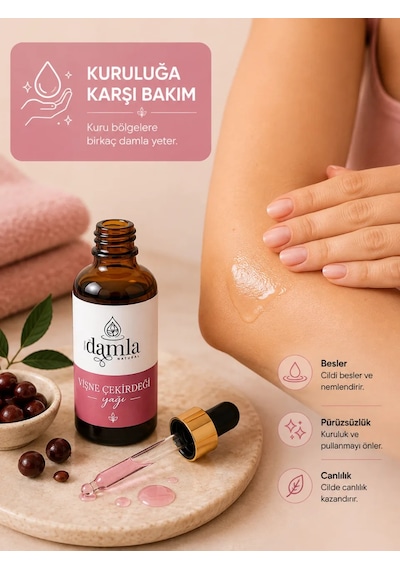 Biodamla Natural Vişne Çekirdeği Yağı 20 Ml
