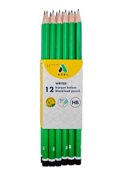 Adel Writer Mercanlı Kurşun Kalem 12li C130058 Çok Renkli