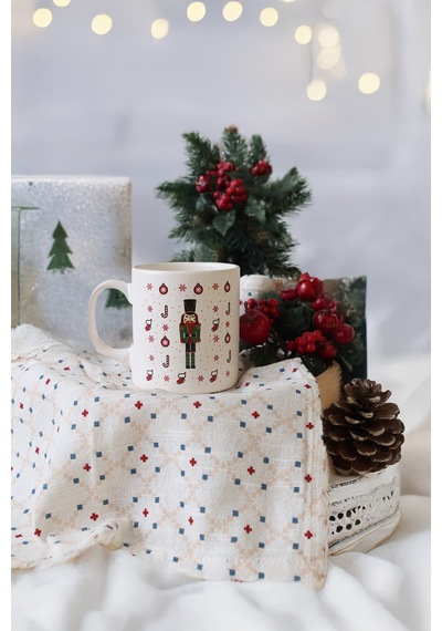 Keramika New Year Kurşun Asker Kupa 10 Cm Çok Renkli