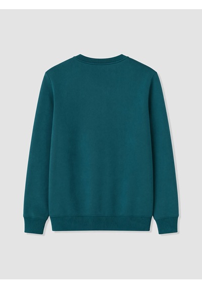 Lcwaıkıkı Classic Petrol Bisiklet Yaka Erkek Kalın Sweatshirt