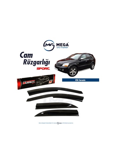 Kia Sorento 2007-2014 Cam Rüzgarlık Mugen Tip Sunplex