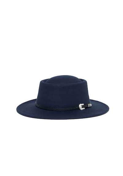 Berellini Kaşe Kaşmir - Unisex Geniş Fotör Lacivert