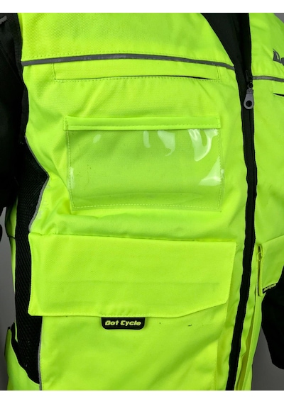 Dot Cycle Neon Sarı Motorsiklet Yeleği