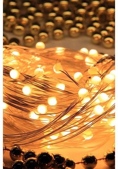 3 Metre Pilli Peri Led , Dekor Işık Günışığı, Dekoratif Lamba Romantik Ortam Loş Işık Sarı
