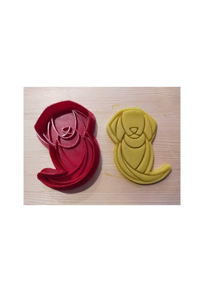 Origami Köpek Kurabiye Kalıbı 2 Parça Gıdaya Uygundur Diğer