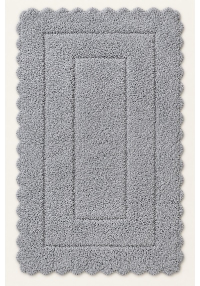 Alanur Bodrum Tufting Cotton Pamuklu El Işi Örgülü Paspas 110 80 X 135 Cm gri