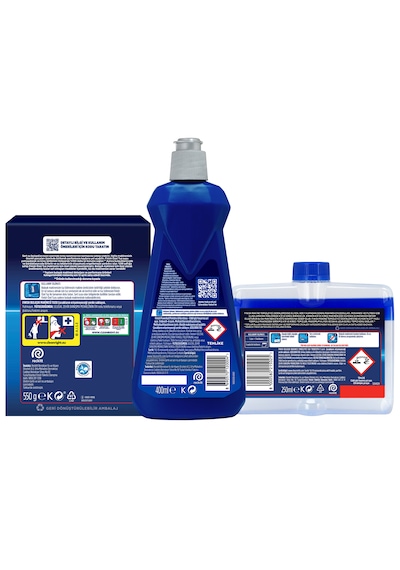 Finish Temizlik ve Bakım Seti (Parlatıcı 400 ML+ Makine Temizleyici Sıvı 250 ML+ Tuz 550 g)