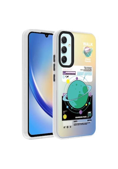 Galaxy Uyumlu A34 Kılıf Desenli Dragon Sert Kapak - Kelimeler Kelimeler Kelimeler