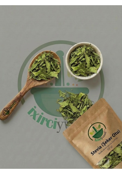 İxirciyusuf Stevia Şeker Otu Stevia Leaf Dried Stevia Leaves Stevia Rebaudiana Doğal Kurutulmuş 50 G