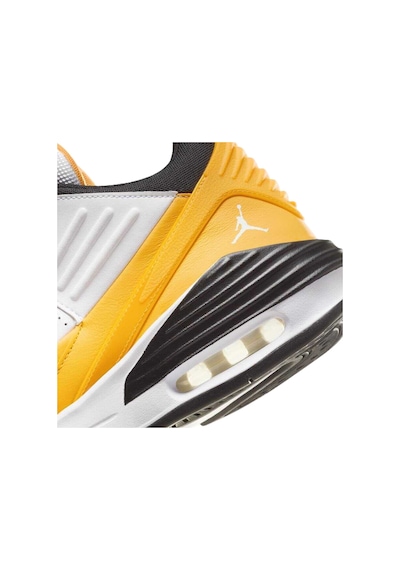 Nike Jordan Max Aura 5 Shoes Leather Hakiki Deri Bilekli Unisex Spor Ayakkabı Beyaz Sarı Sarı