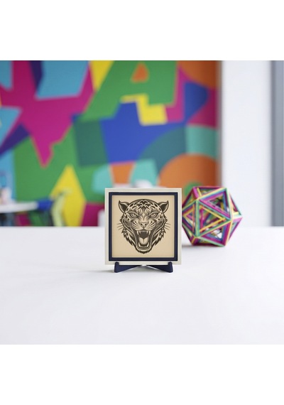 Vahşi Yaşam Figürlü Masaüstü Objesi, Dekorasyonunuza Asalet Katan Tasarım 10x10 Cm