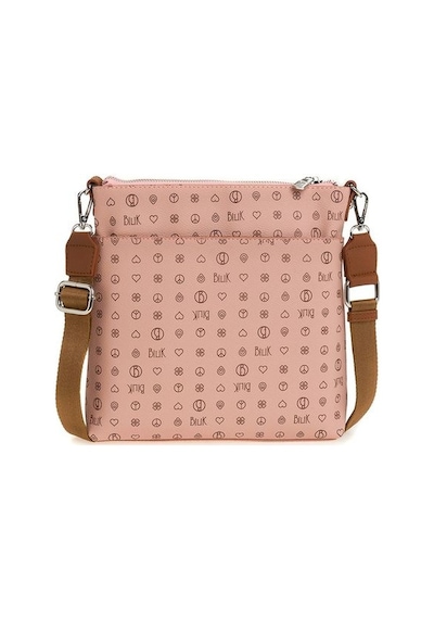 Bilik Deri Monogram Pembe/taba Kadın Çapraz Askılı Çanta Mtş 269- 001