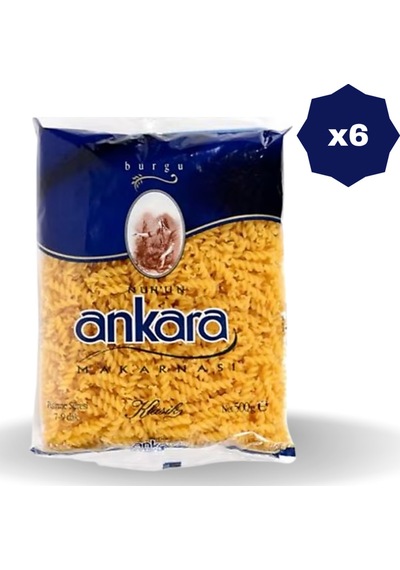 Burgu Makarna 500 Gr - 6 Adet